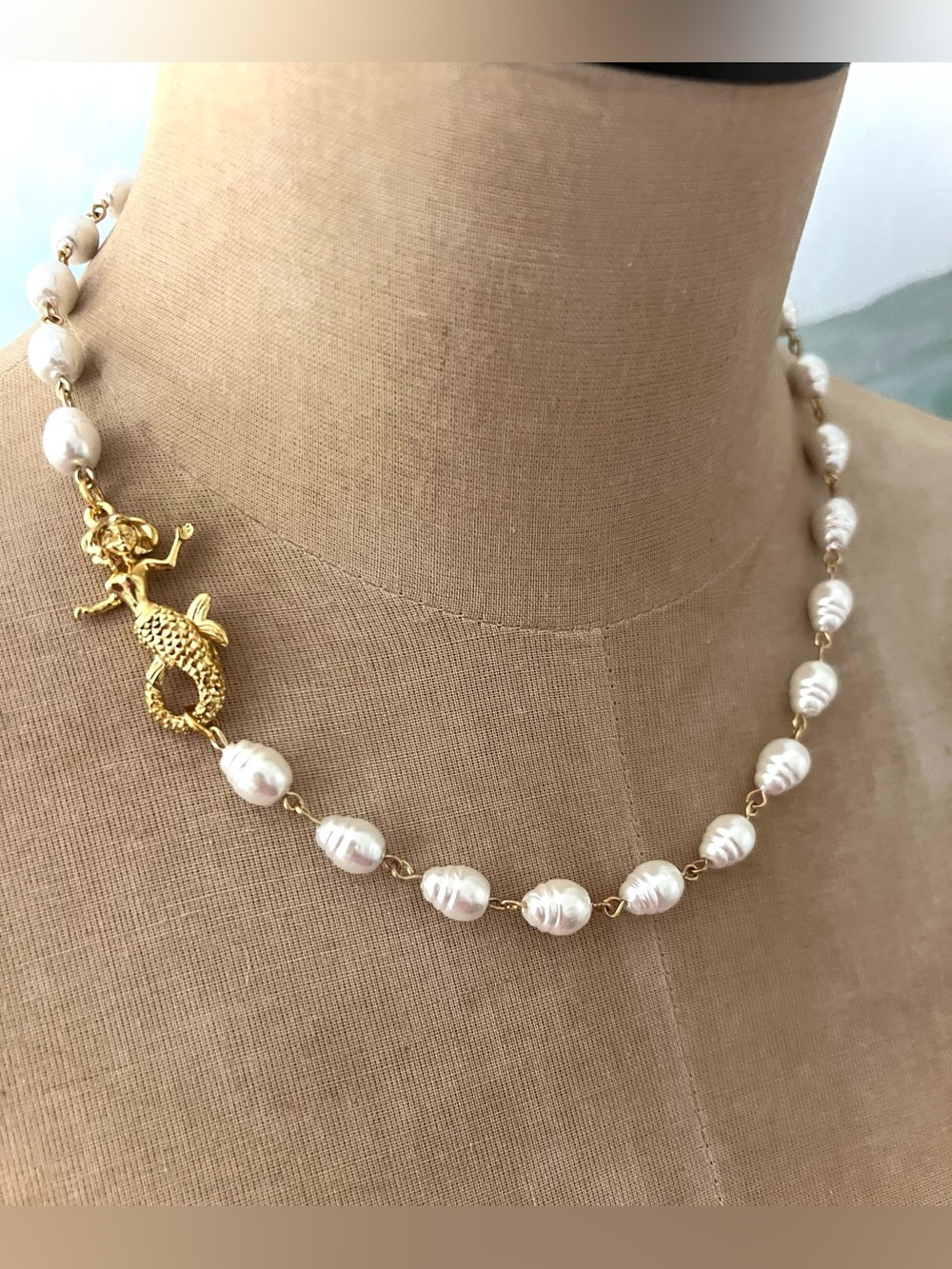 New Artisan MERMAID Pearl Necklace